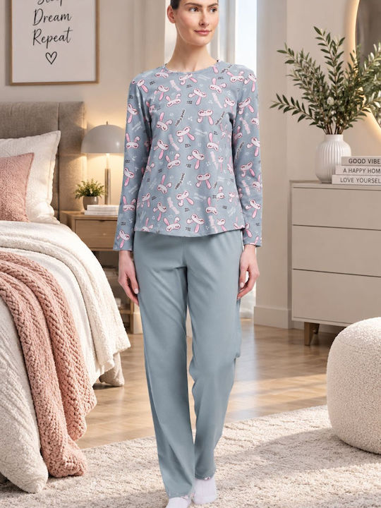 Minerva Set De Pijamale De Iarnă Pentru Femei D...