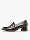 Leather Heels Brown