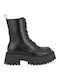 Stiefeletten Damen mit Mittelhohem Absatz Schwarz