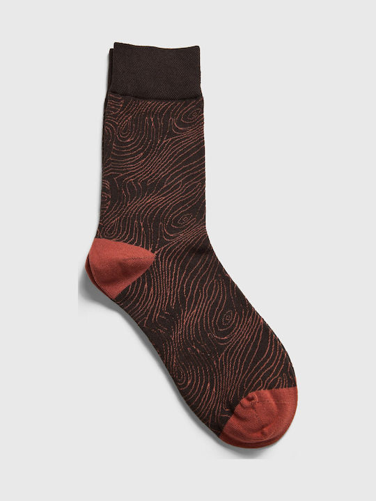 Funky Buddha Men's Brown Socks