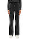 Velvet Flared Sweatpants Black