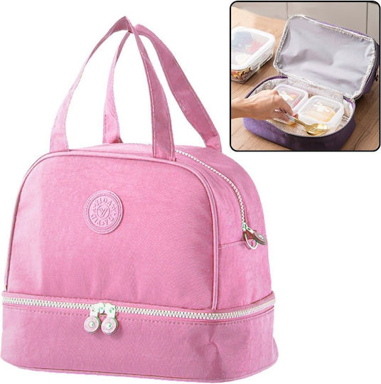 Lean Toys Kinder Lunchtasche Handtasche Rosa 25x16x27cm
