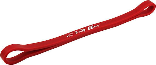 Eb Fit Λάστιχο Γυμναστικής Mini Band Πολύ Μαλακό / Μαλακό Κόκκινο 0.6m