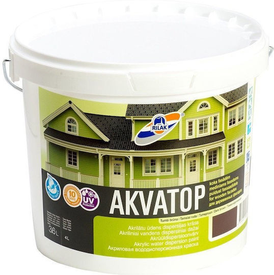 Rilak Acryl Wasser Akvatop 3.6lt Dunkelbraune
