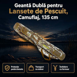 Double Fishing Rod Bag Camouflage 135 Cm