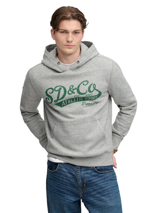 Superdry Vintage Sweatshirt mit Kapuze Grau