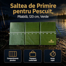 Saltea De Aterizare Pescuit Pliabilă 120 Cm Verde