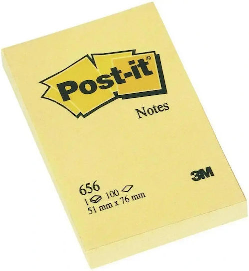 Post-it Notizblöcke 3m 76 x 51 mm Gelbe 1200 Blätter Paket 12 656cy Mmm656cy