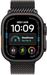 Apple Watch Ultra 4 49mm din titan negru cu brățară Milanese Loop din titan negru Apple Watch Ultra 4 49mm din titan negru cu brățară Milanese Loop din titan negru