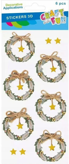 Craft with Fun Коледен Албум 3x3x1см 6 Бройки