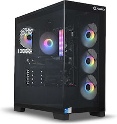 Hiro Aurora Gaming Desktop PC (Ryzen 5-7500X3D/32GB DDR5/1.0TB SSD/Radeon RX 9070 GRE/W11 Home)