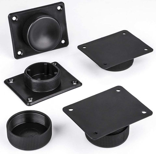 Golf Ii Picior De Mobilier Din Plastic Cu Reglaj 4 Buc Negru