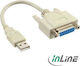 InLine Usb Μετατροπέας male σε female