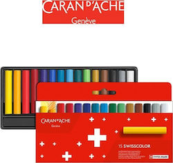 Пастели Caran D'ache Swisscolor Хартиена Опаковка 15 Бр