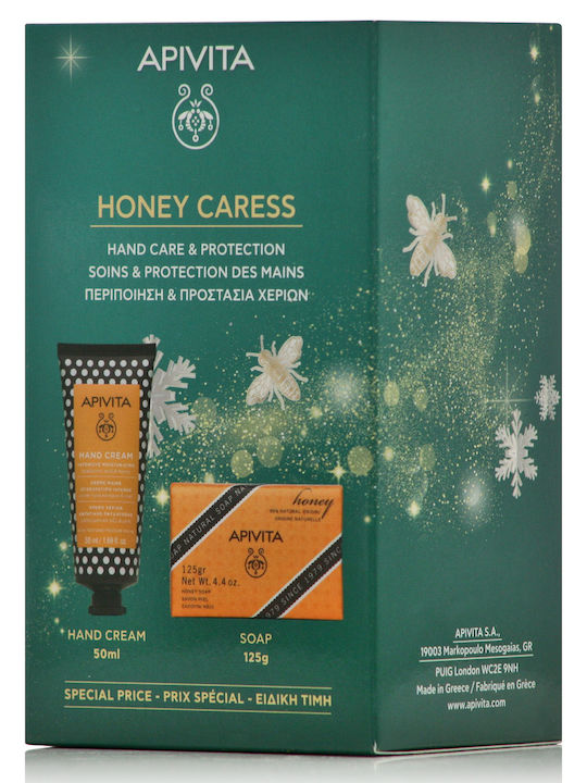 Apivita Hand Caress Hautpflege-Set für Feuchtigkeitsspendung 2 Stück