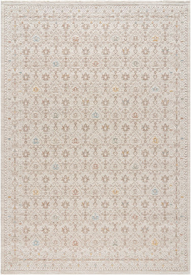 Beauty Home 9842 Rechteckiger Wohnzimmer Teppich Beige Crem 133x190cm