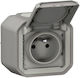 Legrand Plexo Einzeln Extern Steckdose Wasserdicht Graue