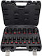 AWTools Steckdosen Lange mit Rahmen Gastgeber 1/2" Set 16Stücke