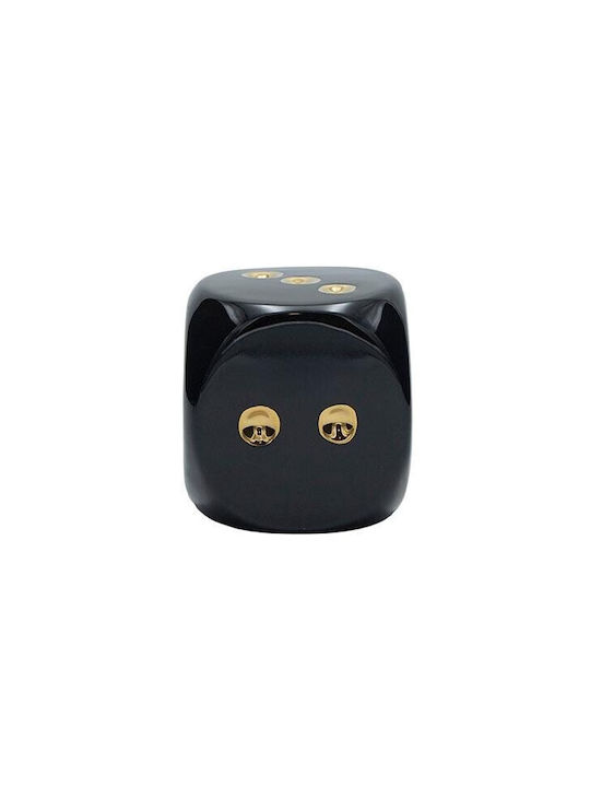 Decorative Dice Black Gold 10x10x9.5cm Pack Of ...