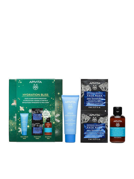 Apivita Hydration Bliss Hautpflege-Set für Feuchtigkeitsspendend 3 Stück Apivita Hydration Bliss Hautpflege-Set für Feuchtigkeitsspendend 3 Stück