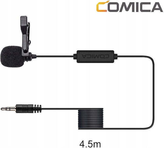 Comica Динамичен микрофон за петличка за мобилен 4.5m