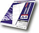 Emerson 1τμχ Kleine Klebeetiketten in Weißes Farbe 70x17mm