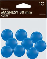 Grand Magnets 30mm Blue 10 Pieces Grand