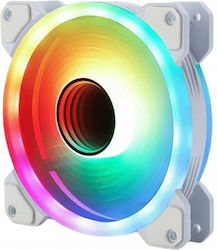 Gelid Solutions Stella Infinity Бял Вентилатор за кутия 120mm (1600rpm / 70cfm) с ARGB Осветление и Свързване 4-Pin PWM Бяло Издание