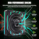 GameMax Tornado T12 Вентилатор за кутия 120mm (66.89cfm) с ARGB Осветление и Свързване 3-Pin / 4-Pin PWM