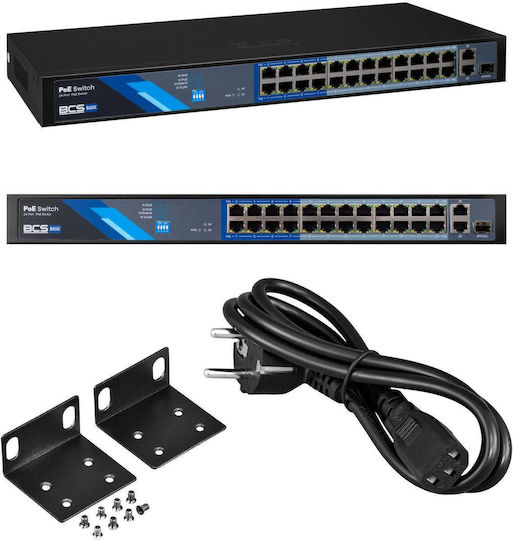 Allied Telesis BASIC BCS-B-SP2402G-1SFP Verwalteter L2 PoE+ Schalter mit 24 Ethernet-Verbindungen