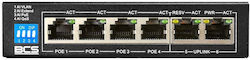 BCS BCS-B-SP04G02G Managed L2 PoE+ Switch with 6 Gigabit (1Gbps) Ethernet Ports