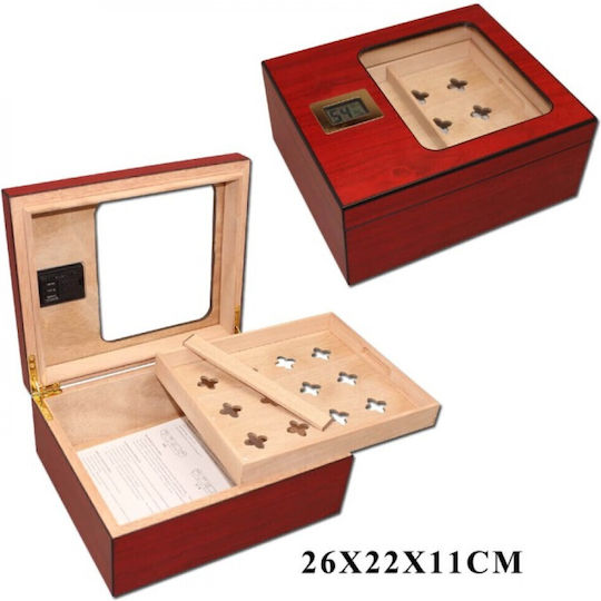 Sikarlan Sikarlan Holz Zigarrenbefeuchter 26x22x11.5cm