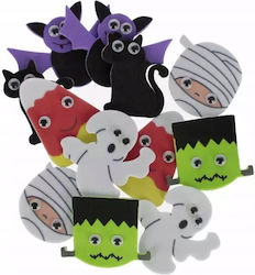 Craft Fun Διακοσμητικά Τέρατα Eva Μάτια Μικτά 12 Τεμ Pbh12/14