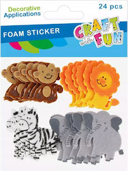 Craft Fun Διακοσμητικά Safari Eva 24szt Cf 12/144