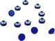 Acryl Auge Flat Kapuçon 4mm Blaue Kleber – Packung 100 Stück
