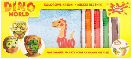 Chlapu Chlap Chlapu Chlap Μαρκαδόροι Ζωγραφικής Προσώπου Dino + Πετσέτα Κωδικός Προϊόντος 2015231