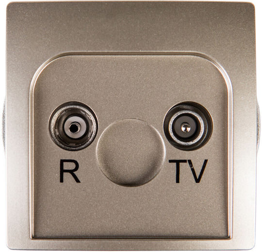 Kontakt-Simon TV-Antennensteckdose Grundlegend BMZAR1/1.01/29