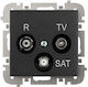 Elektroplast Τερματική Πρίζα Santra 4153-19 Epn R-tv Sat Elektro-plast