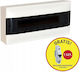Legrand Practibox S Sicherungskasten Wandmontage, 1 Reihe, 22 Elemente