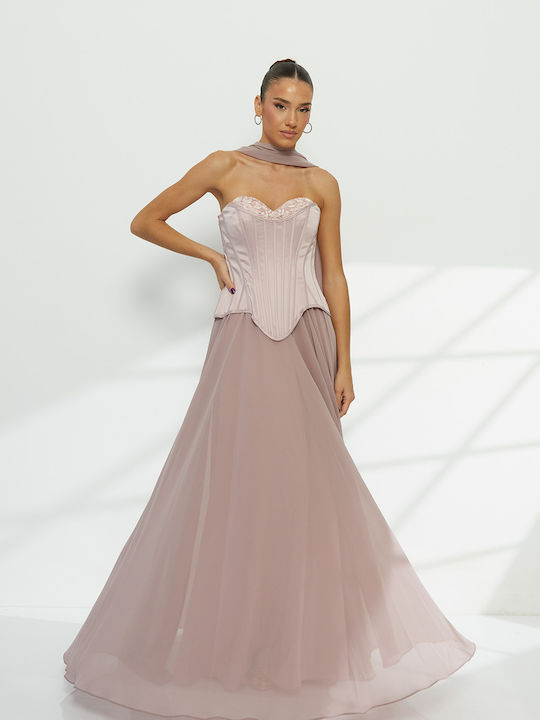 RichgirlBoudoir Maxi Abendkleid Rosa