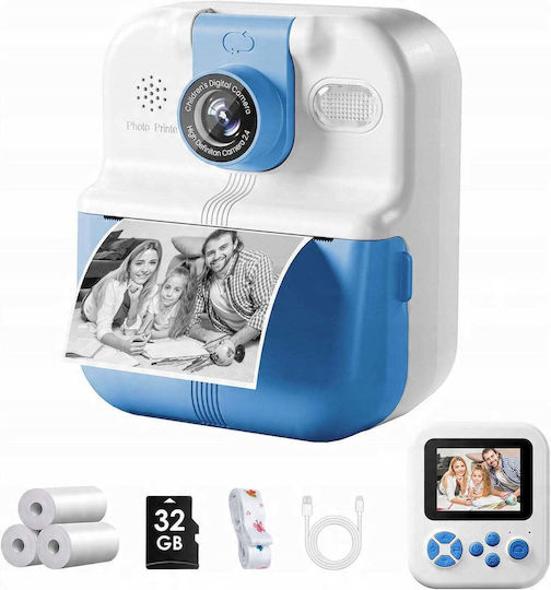 Xrec P02 Aparat Foto Compact 48MP cu Imprimare Termică Zoom Optic 16x Albastru