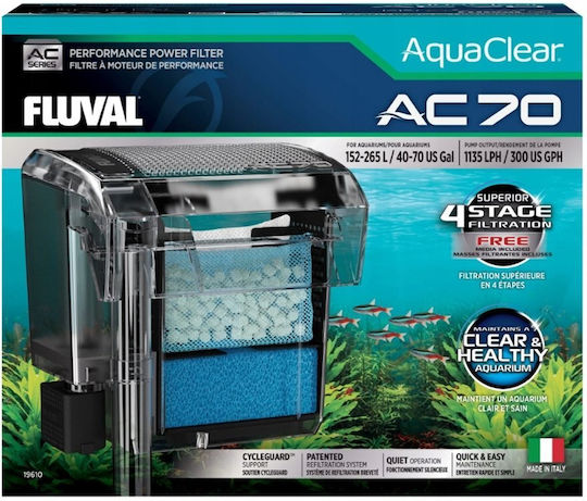 Fluval Hängendes Aquariumfilter Für Ein Aquariumvolumen Bis Zu 1136lt Mit Leistung 5W