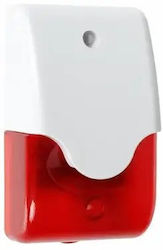 TST Group Alarm Siren Battery Internal Space 109dB with Red Light 7.4x12.2cm