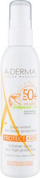 A-Derma Protect Kids SPF50SPF 50+ Rezistent La Apă Protecție Solară Pentru Copii Spray Pentru Față 200ml