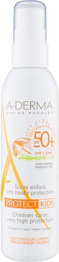 A-Derma Protect Kids SPF50SPF 50+ Водоустойчив Детски Слънцезащитен Крем Спрей за Лице 200ml