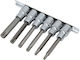 Rockforce Комплект Ключови Гайки-Bit Torx 1/2'' 6 Бройки T30-T60 Дължина 100мм