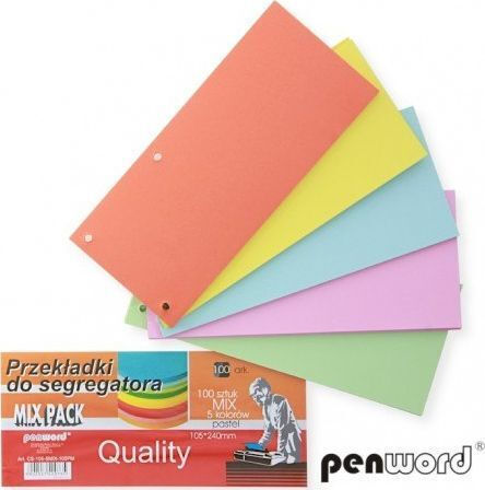 Penword Dividers Clipboards & Form Holders Mix Pastel Dc105-5mix-100