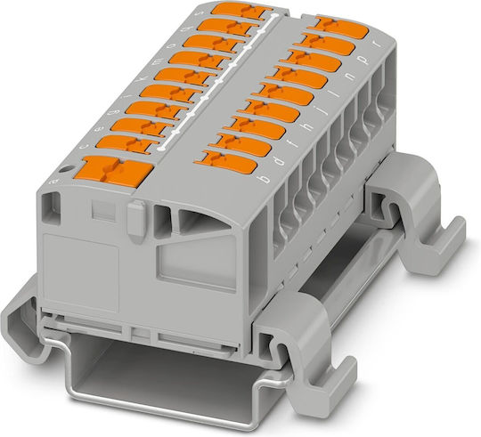 Phoenix Contact Elektrische Schalttafel-Zubehör Ptvfix 6/18x2,5-ns35a Gy Industrieller Anschluss 18 Verbindungspunkte Querschnitt 2,5mm2
