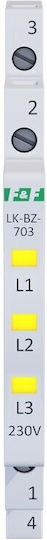 FF Trifazată Articulată Lampă De Protecție Galbenă 1/3s Led 230v Lk-bz-703y