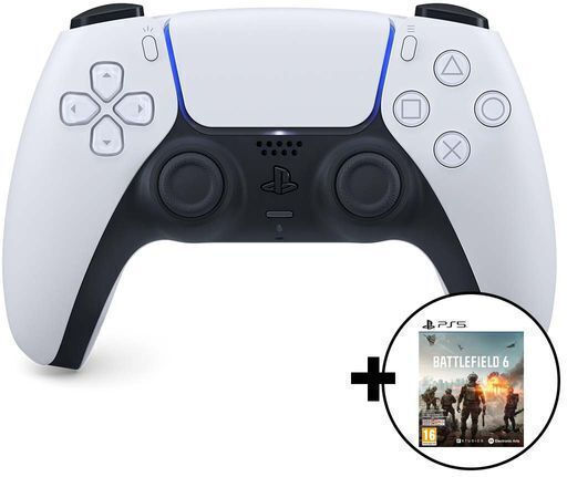 Sony Dualsense V2 + Battlefield 6 Безжичен Gamepad за PS5 Бял